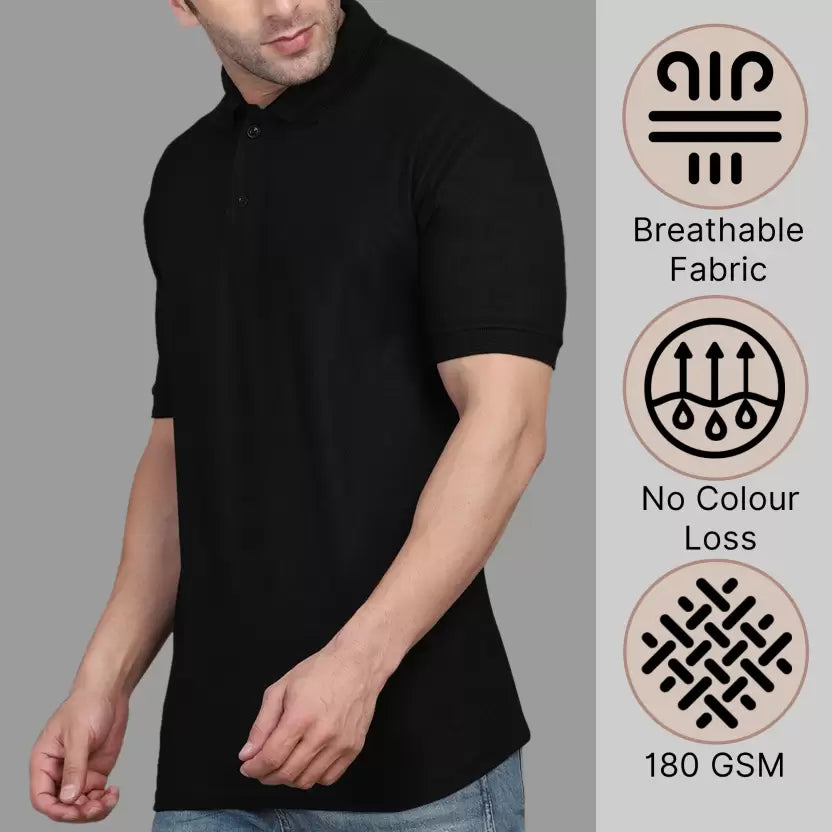 Yarnmen Black T Shirt
