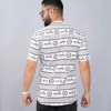 Men's Pack of 2 Mahakal Printed White and Brown T-shirt