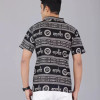 Men's Pack of 2 Trendy Mahakal Printed Black and White T-shirt