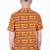 Men's Pack of 2 Mahakal Printed White and Orange T-shirt